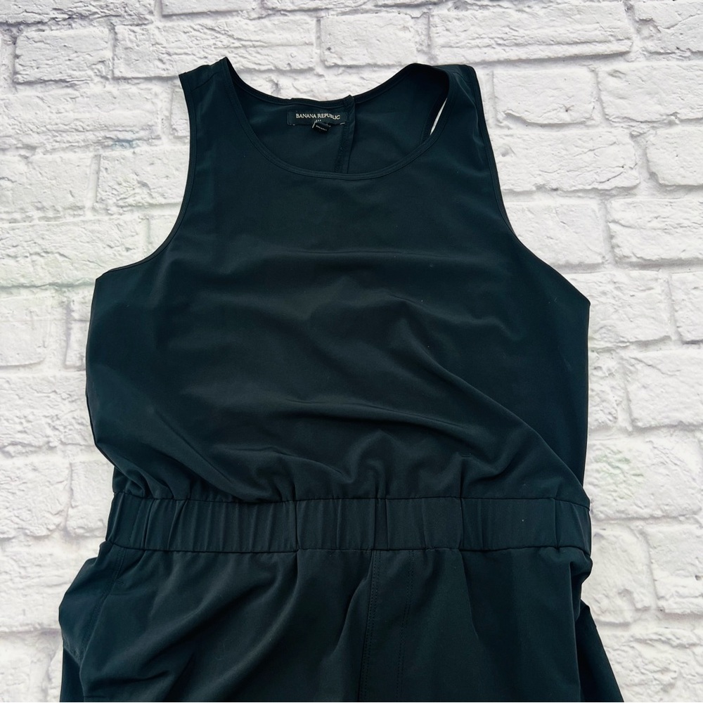 Banana Republic Factory Jumpsuit Womans Size 6 Classic Black Sleeveless Jogger - Picture 5 of 12